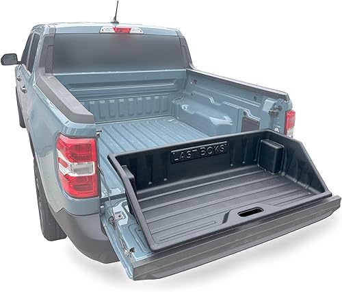 Last Boks Ford Maverick - Organizador de cama de camión, caja de almacenamiento, se desliza en tu portón trasero para un fácil acceso para cargar o
