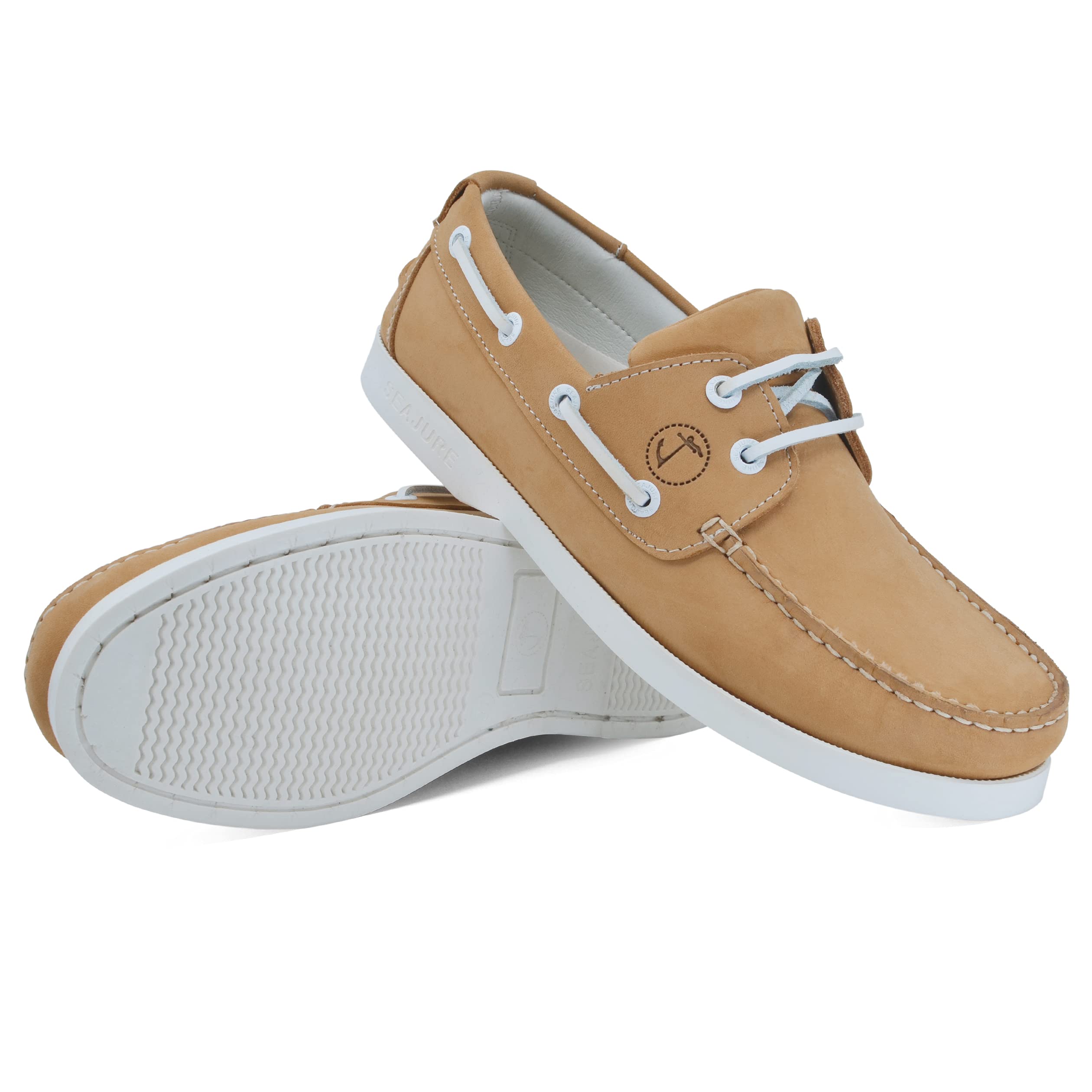 Seajure Scarpe da Barca da Donna Noordhoek in Pelle Nabuk Camel