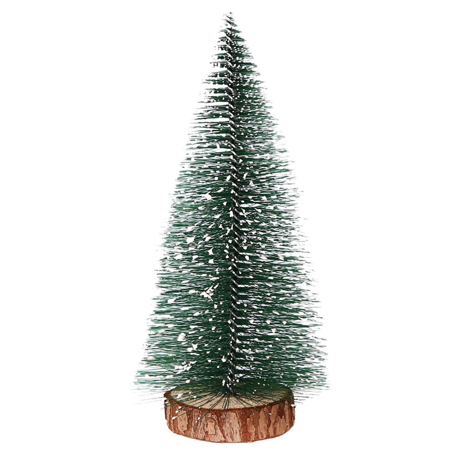 Artificial Christmas Tree Mini Christmas Tree Miniature Decoration DD Christmas Table Mini Christmas Tree Table 35/40 cm with Wooden Base for Christmas Decoration Winter Bedroom DIY Display Cases