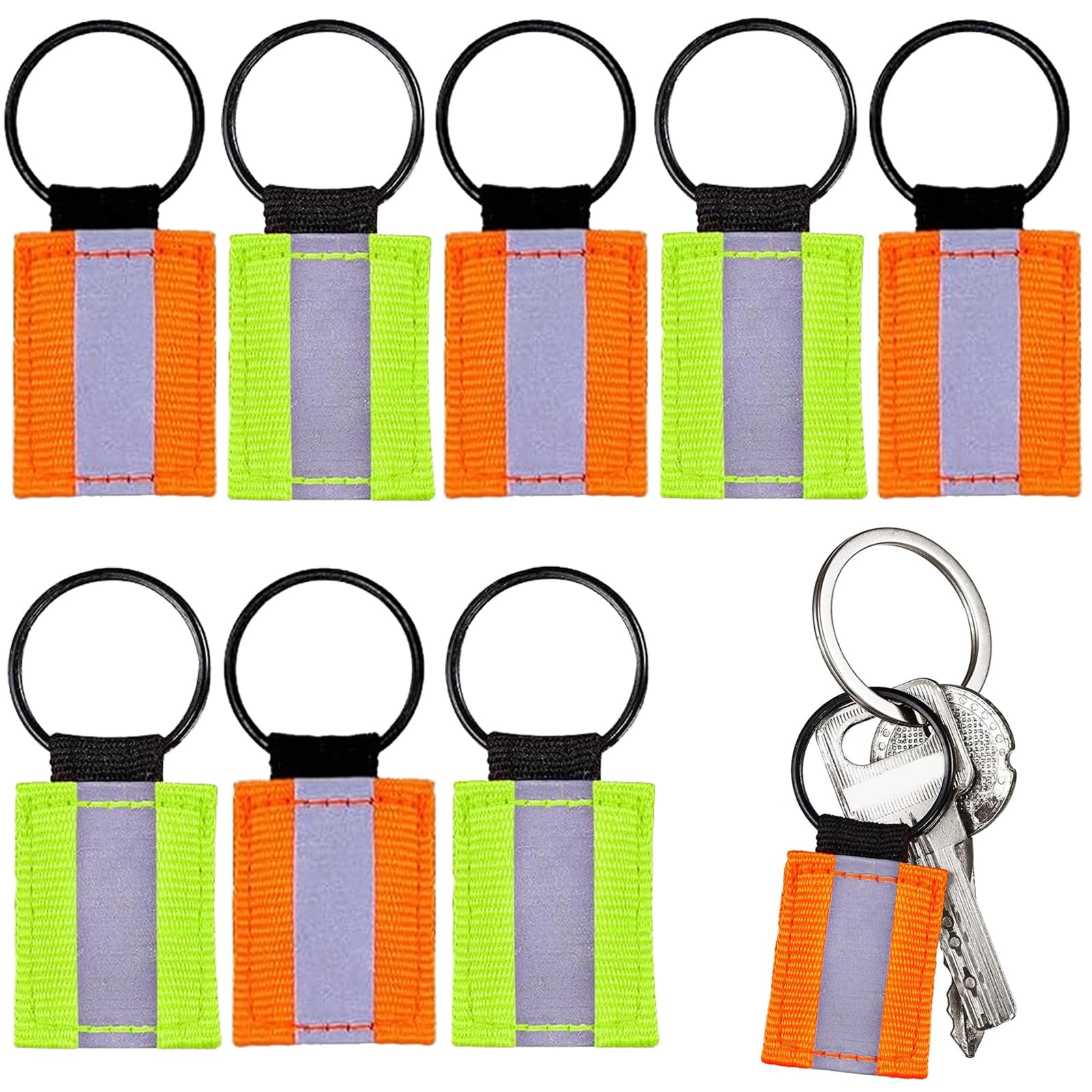 Set 8 Riflettori Di Sicurezza A Forma Di Stella — Per Bambini, Zaini, Bici, Alta Visibilità Notturna
