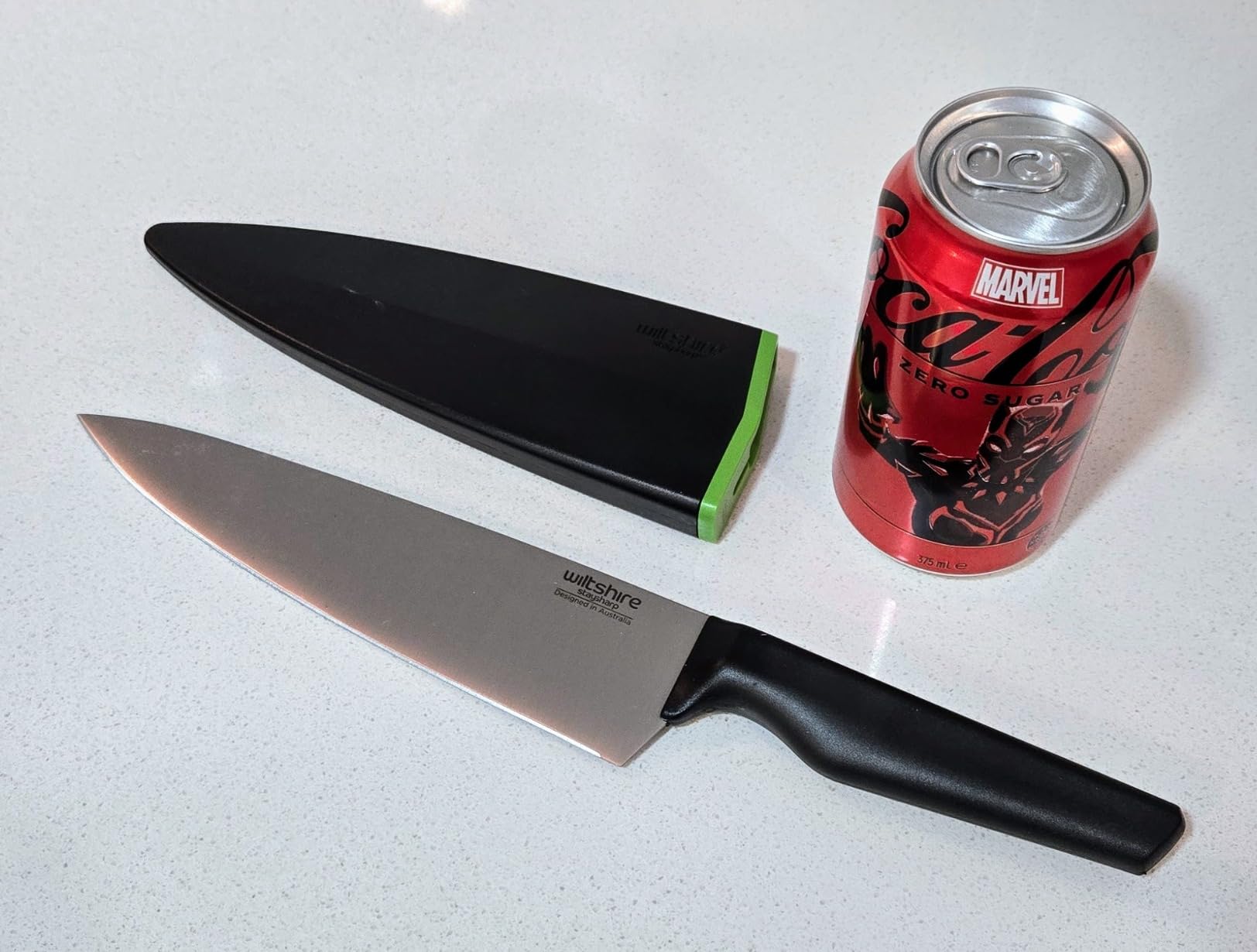 Wiltshire Staysharp New Look 20cm Cooks Knife with Built-in Sharpener ...