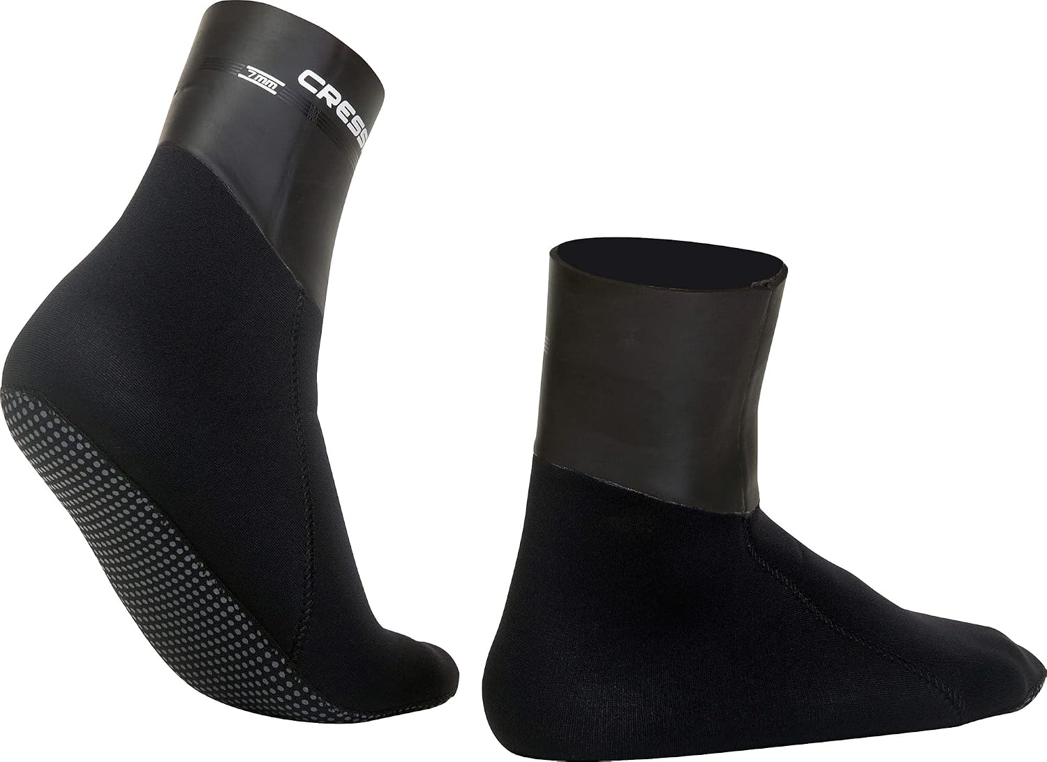 Cressi 7mm Ultra Stretch Neoprene Adult Water Sports Socks for Snorkeling, Scuba Diving & Activities
