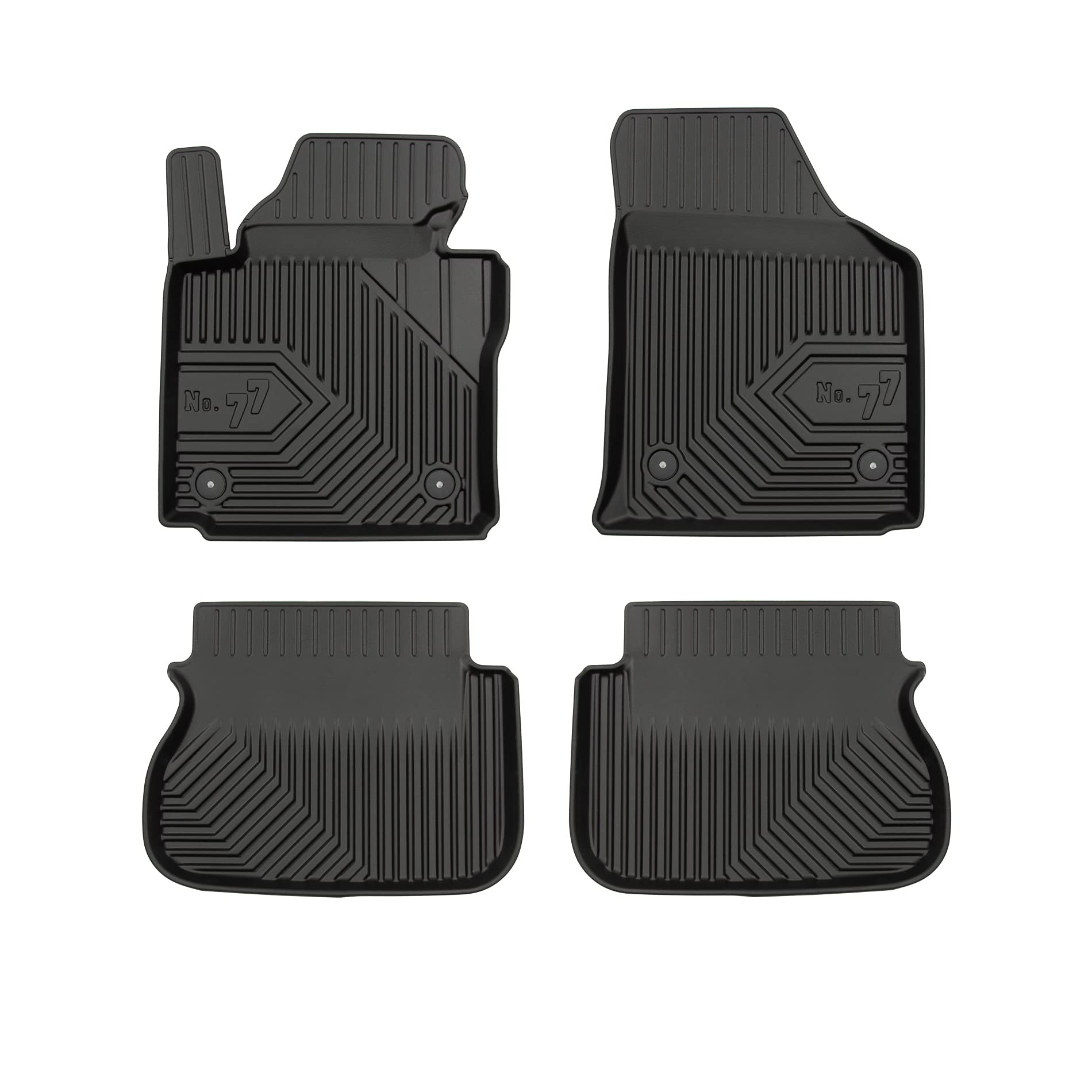 FROGUM No.77 Alfombrillas para Coche Alfombras para Volkswagen Caddy III 2003-2020 | Borde Alto | para Todo el año | Tamaño