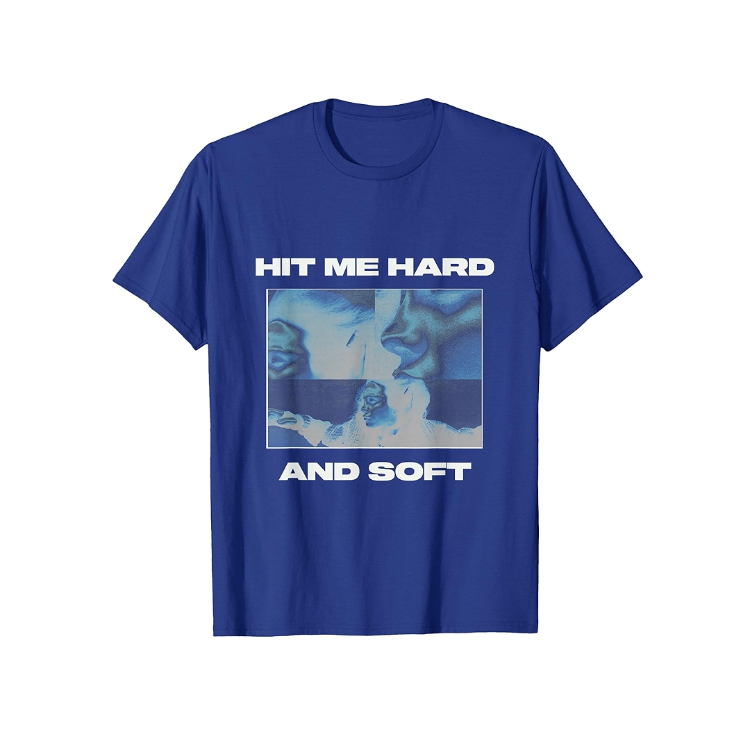 Official Billie Eilish HIT ME HARD AND SOFT Inverted Blue T
