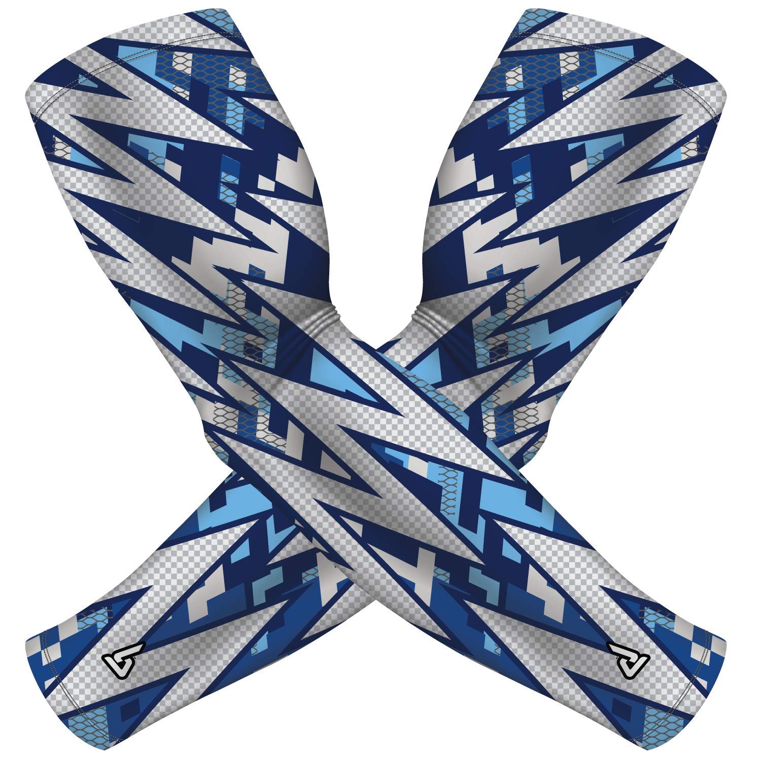 B-Driven Sports Pro-Fit Compression Arm Sleeves for men, Women, Boys and Girls. | UPF 50 Sun Protection, Moisture Wicking Cooling Fabric – Great for Muscle Fatigue and comfort control |20+ Designs