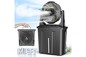 9L Bucket Portable Misting Fan for Outdoors Patios