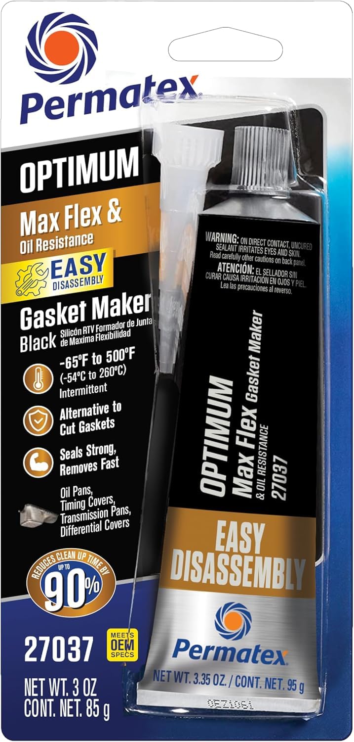 Belgrade Parts & Service, Inc. Heavy Duty Automotive Optimum Black Gasket Maker, 3 oz