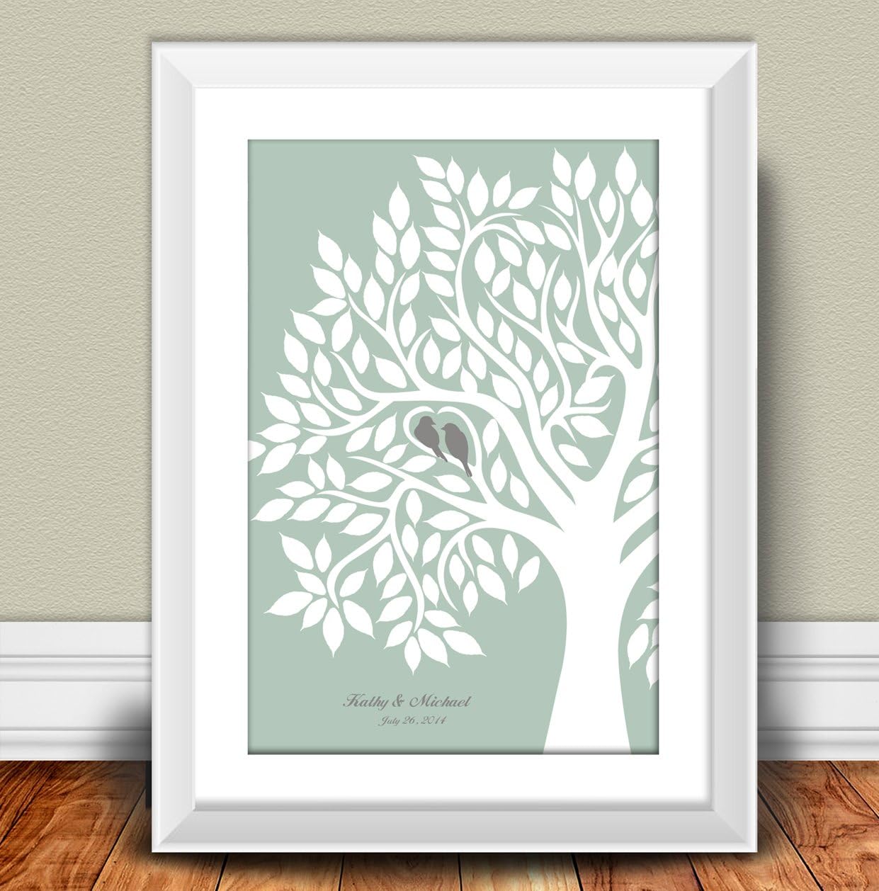 Wedding Guest Book Signature Tree Alternative Package Kit 20x30 Inches for 150-200 Guests