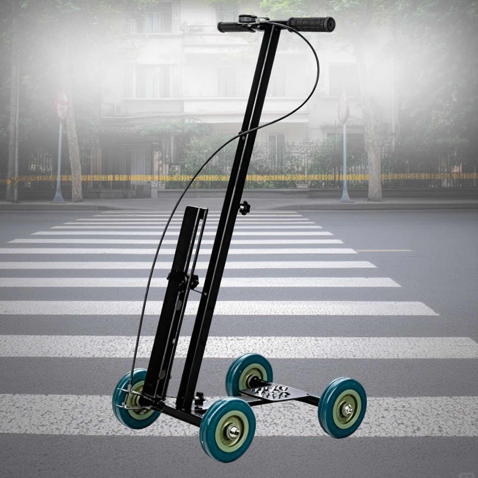 Macchina per marcatura linea, regolabile da 5,1 a 15 cm di larghezza, per pavimentazione parcheggio, compatibile con vernice spray invertita