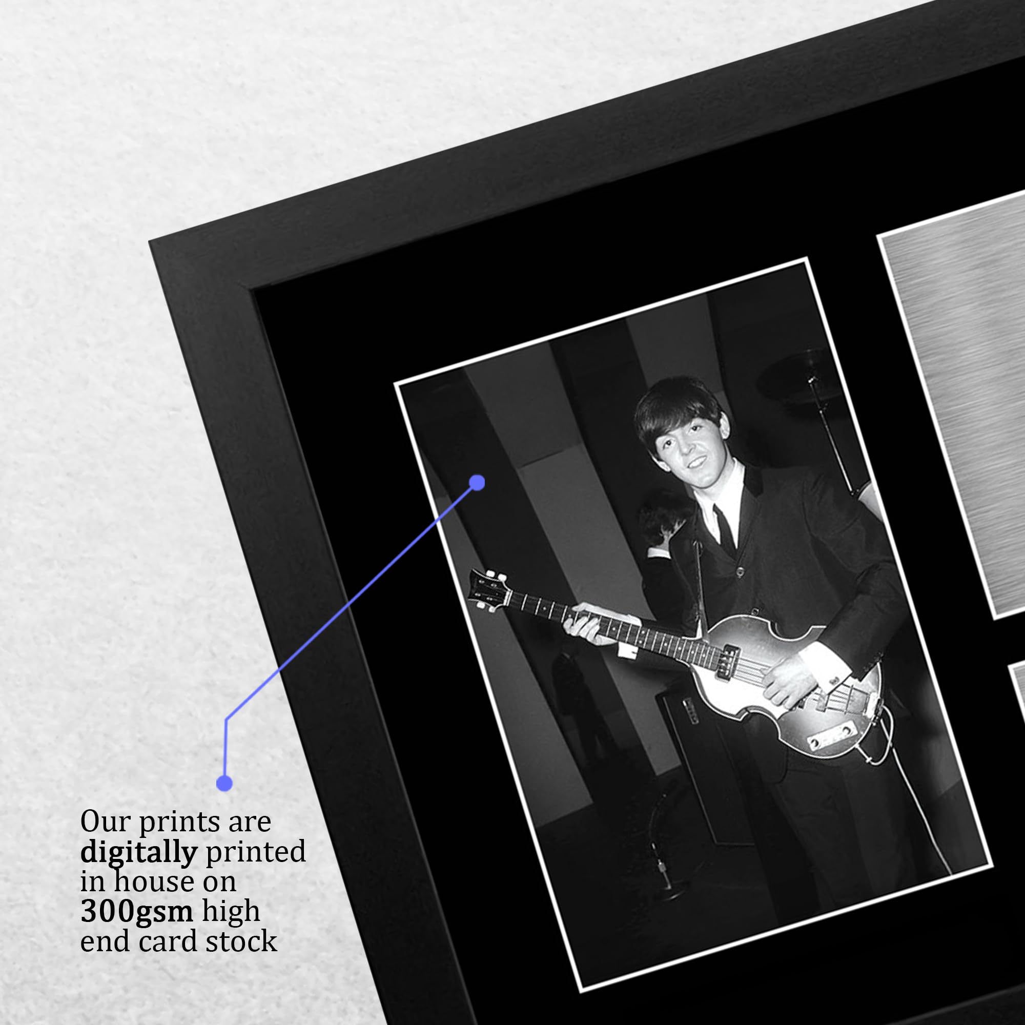 paul mccartney サイン入りアートフレーム (RARE!!送料込） PAUL McCARTNEY Autograph Mounted Signed Photo Reproduction