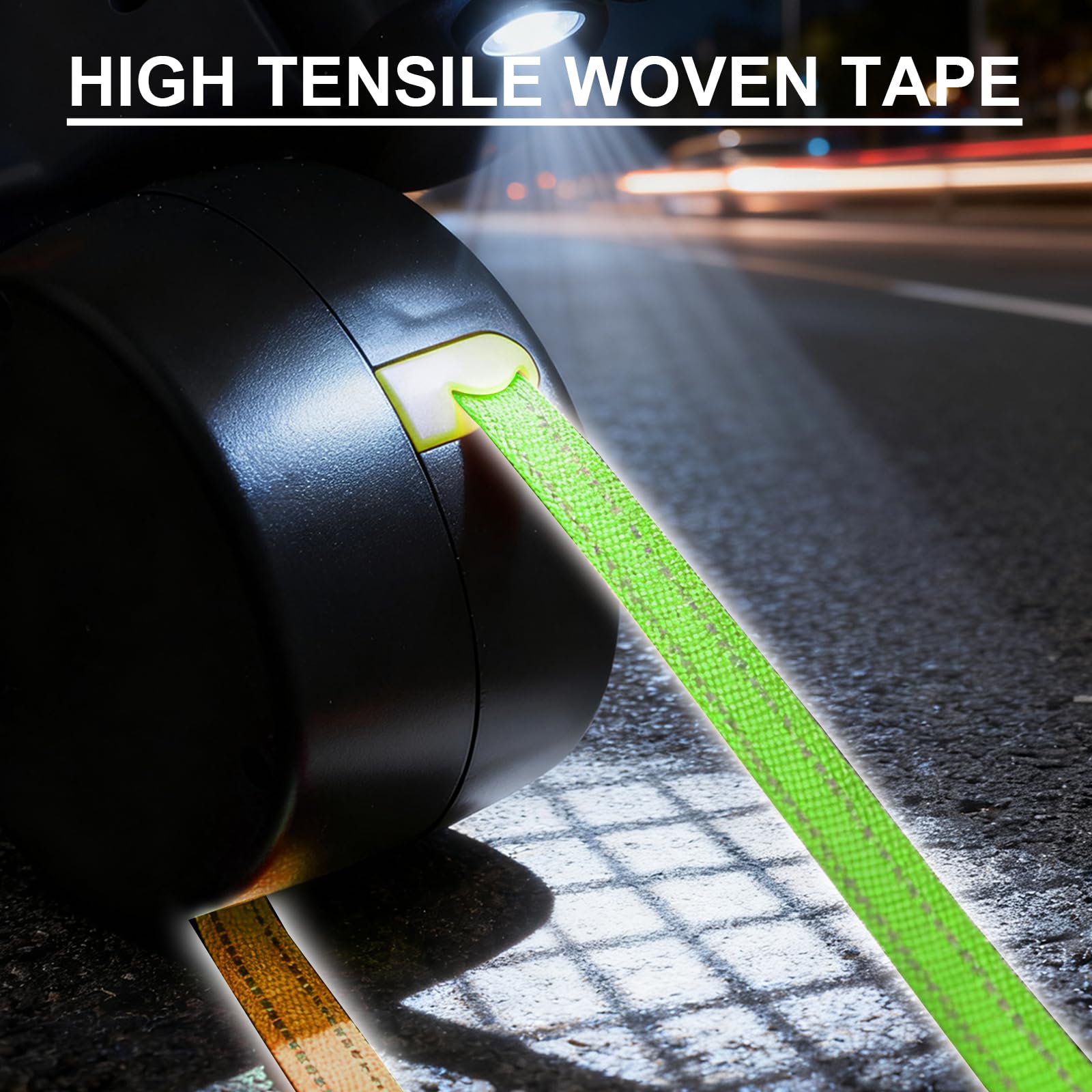Guinzaglio retrattile da 3 m per 2 cani, doppio guinzaglio con luce LED, girevole a 360°, nylon riflettente, regolabile, per cani di piccola e grande taglia, rosso