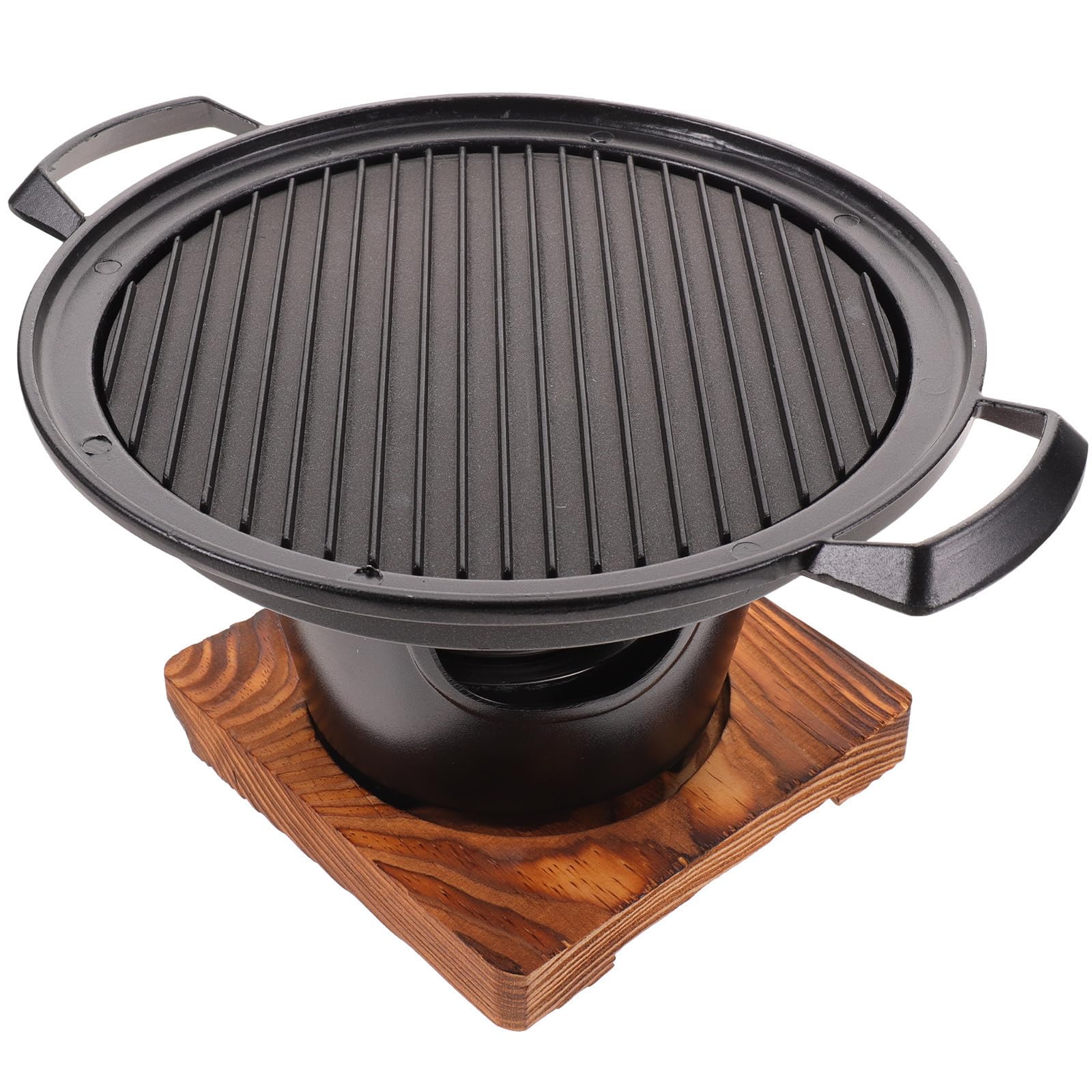 Parrilla Portátil Asadora Mini para 2-3 Personas, Negra