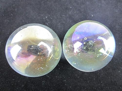 Miniatura 3 de Juego de 2 jabones de burbujas de jabón iridiscente jabón de aceite grande tirador mármol de vidrio sólido