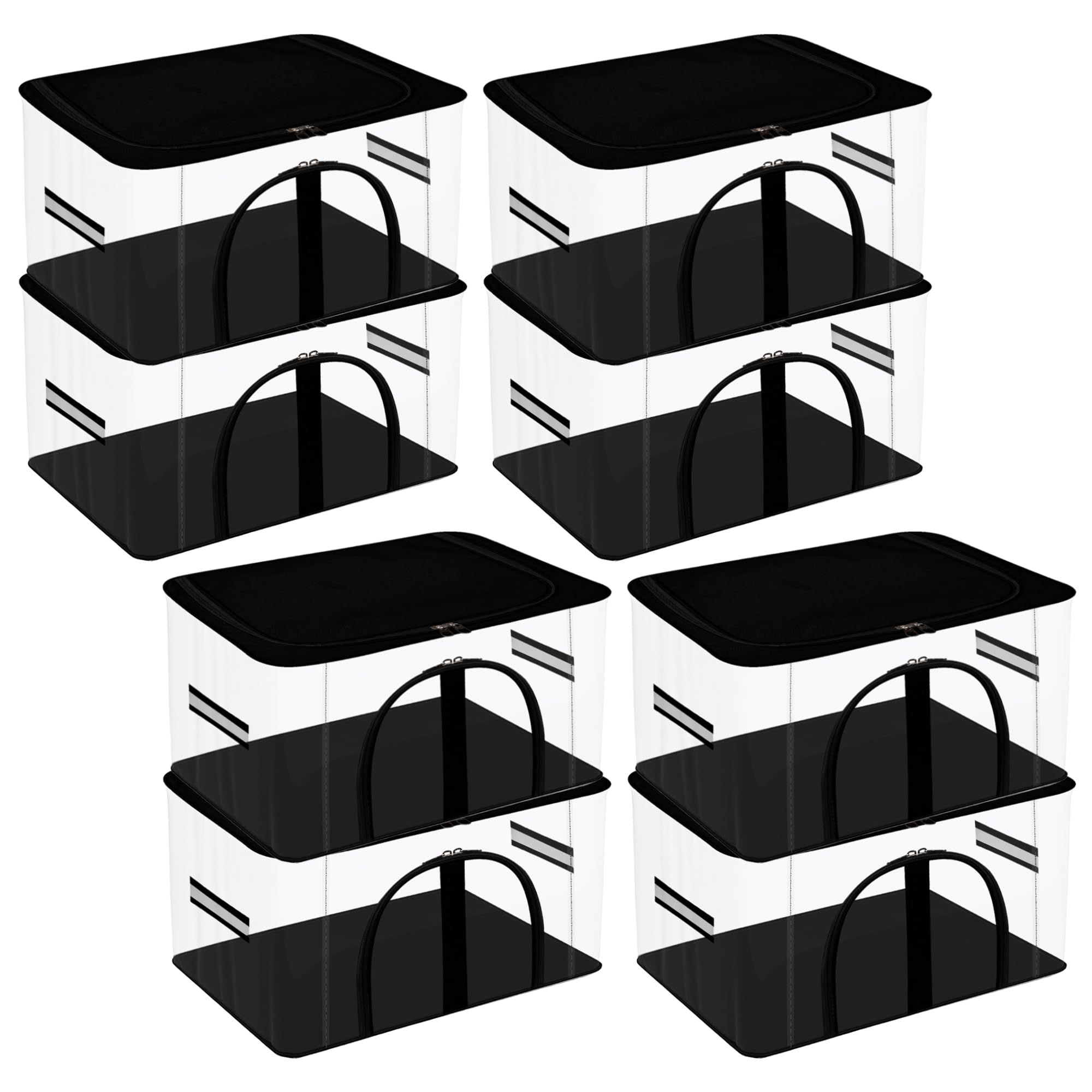See full amazon price history chart for Kuber Industries (Set of 8) Transparent Storage Box for Clothes | Bedding, Bedsheet, Blanket Bags for Winter Wear Wrap Up | Saree & Lehenga Covers with Zip | Almirah/Underbed Organiser (Black) Kuber Industries (Set of 8) Transparent Storage Box for Clothes | Bedding, Bedsheet, Blanket Bags for Winter Wear Wrap Up | Saree & Lehenga Covers with Zip | Almirah/Underbed Organiser (Black) (B0D14NP69B) Amazon Price History, Amazon Price Tracker