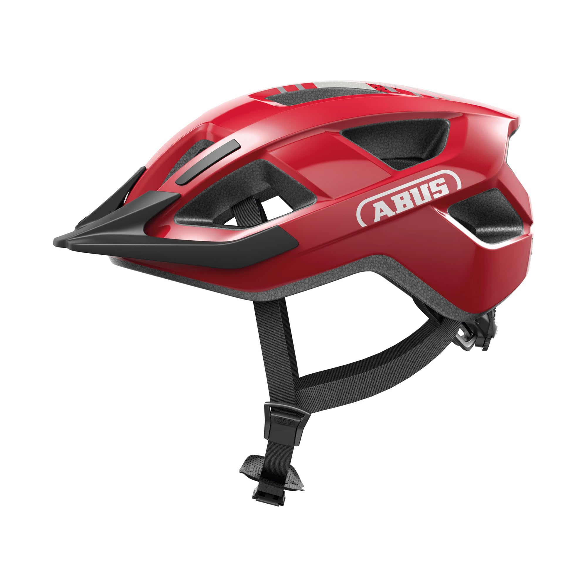 ABUS Casque de vélo Aduro 3.0 - Casque de ville sportif - Rouge, taille M