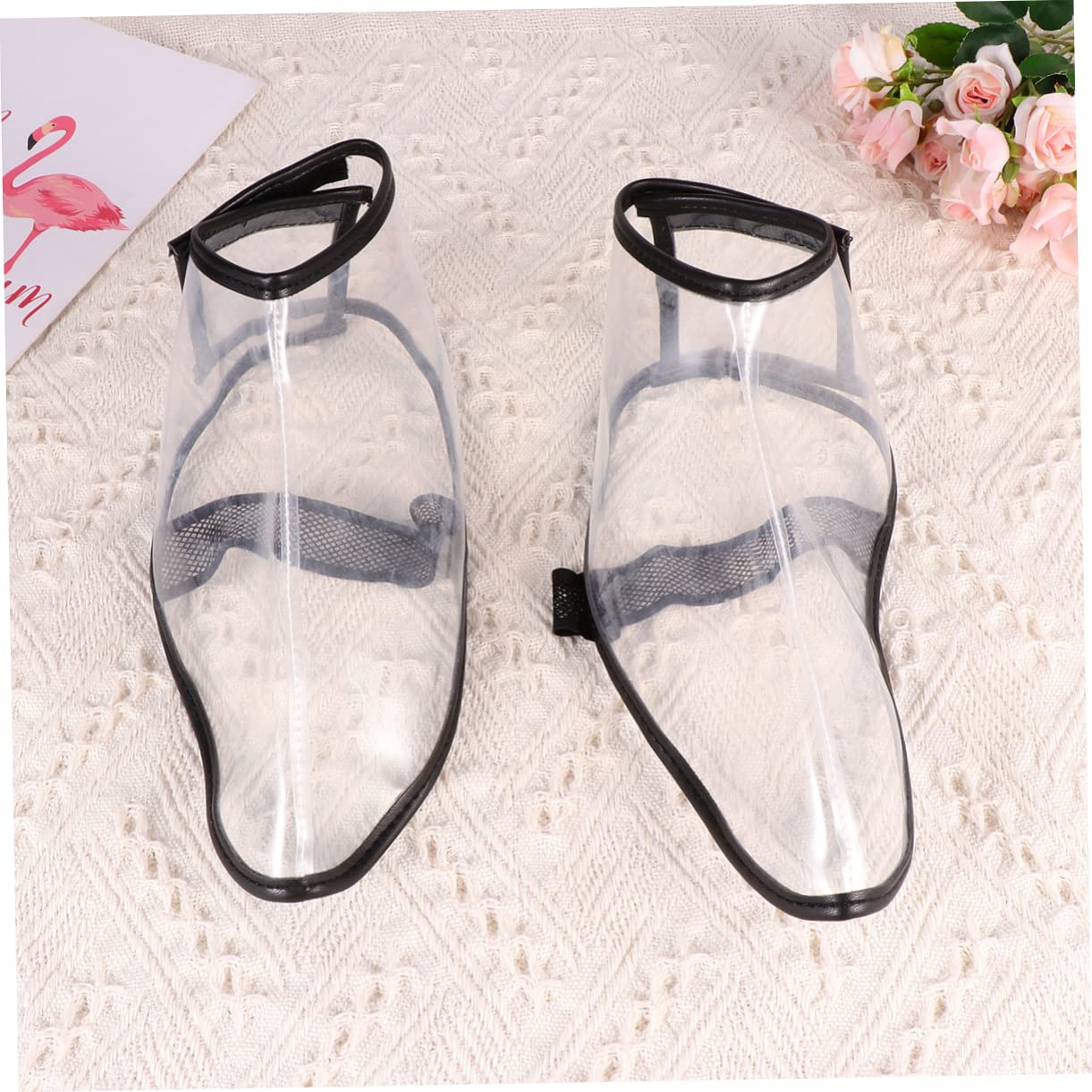 Beaupretty Fundas para Zapatos de Silicona Protección contra Cabello para Peluquería, L Transparente, Práctica y Removible para Profesionales