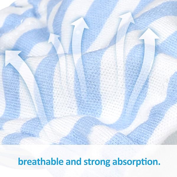 FLYISH DIRECT Mutandine di Apprendimento Bambino Mutandine per Allenarsi al vasino Impermeabili Puro Cotone Confezione da 6 (5 Anni, Blu) - 4