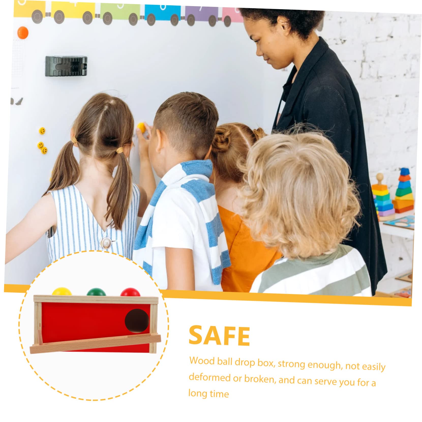 Supvox Motorik Spielzeug für Kleinkinder 12-18 Monate der Feinmotorik und Gehirnentwicklung Montessori Kugelfallbox als Lernspielzeug für Babys