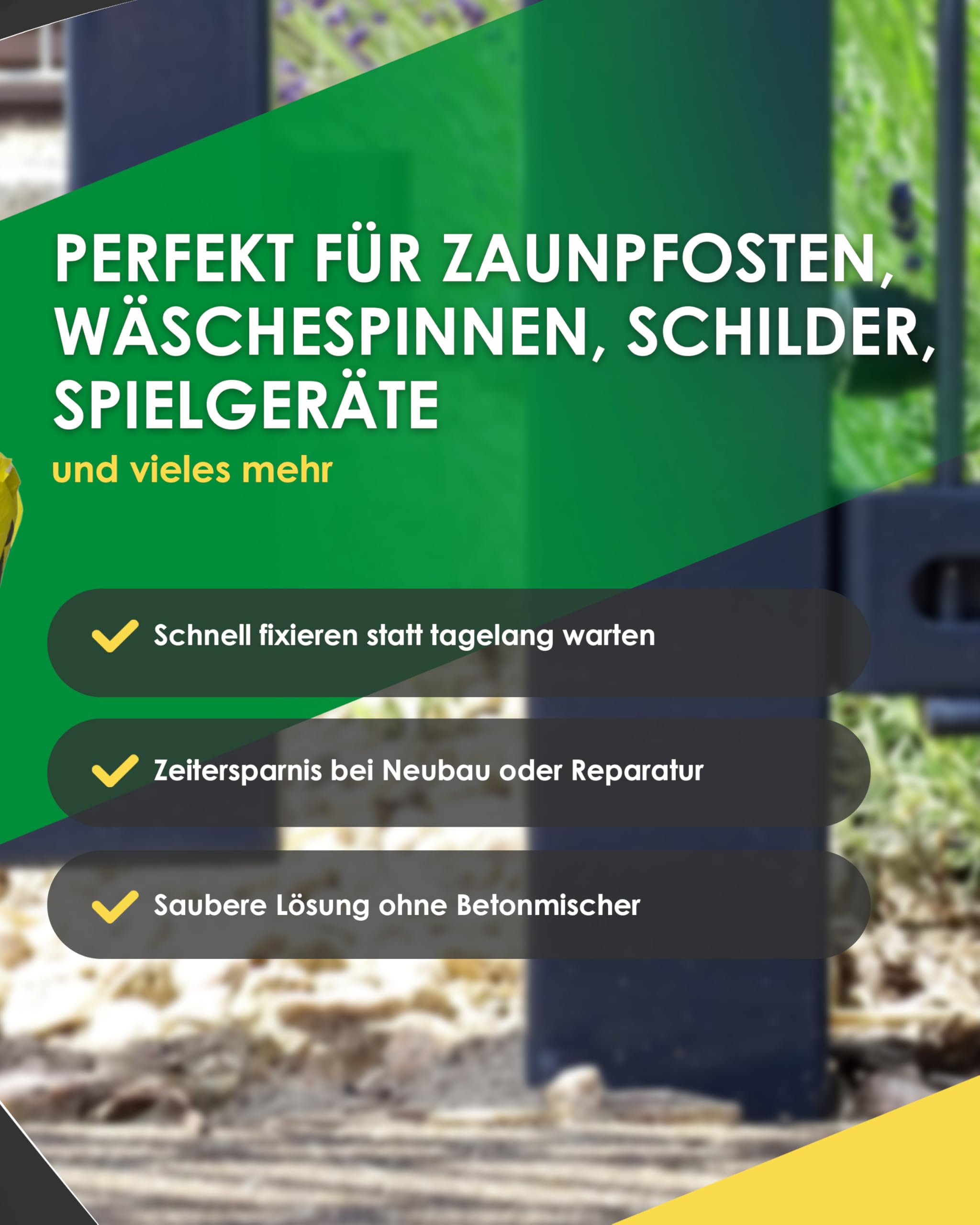 Sakret Setz-Fix Schnellbeton, 25 kg, Erhärtungszeit 5 Min., Außen- und Inneneinsatz, Grau (1)