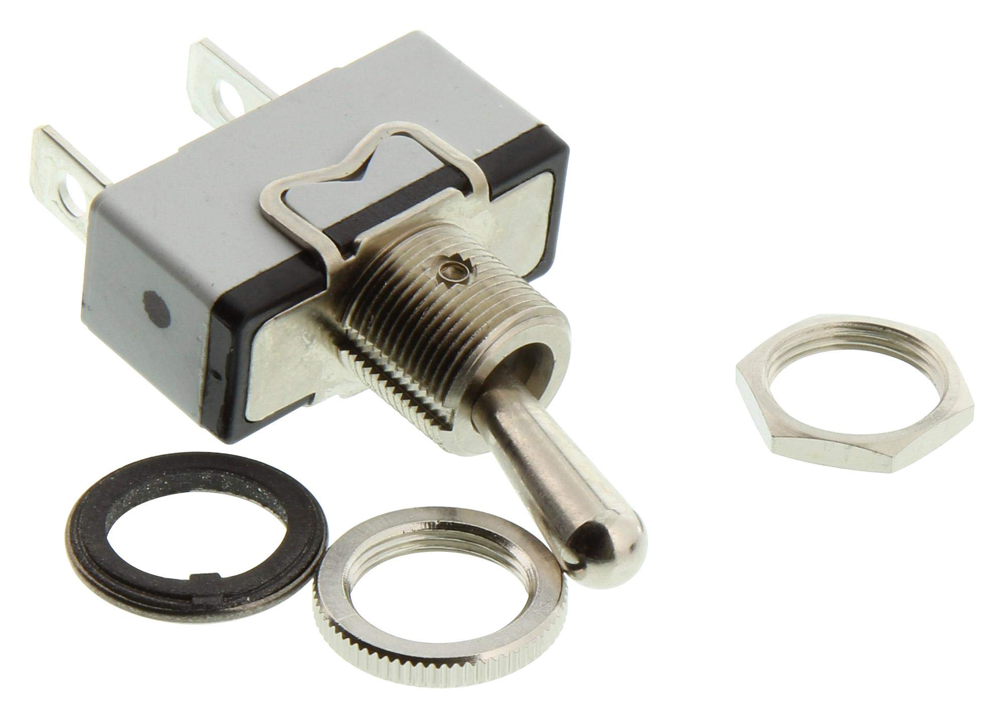 APEM - 631H/2K - Toggle Switch, Metal Lever, On-Off, SPST, Non Illuminated, 600H Series, 15 A, Panel Mount