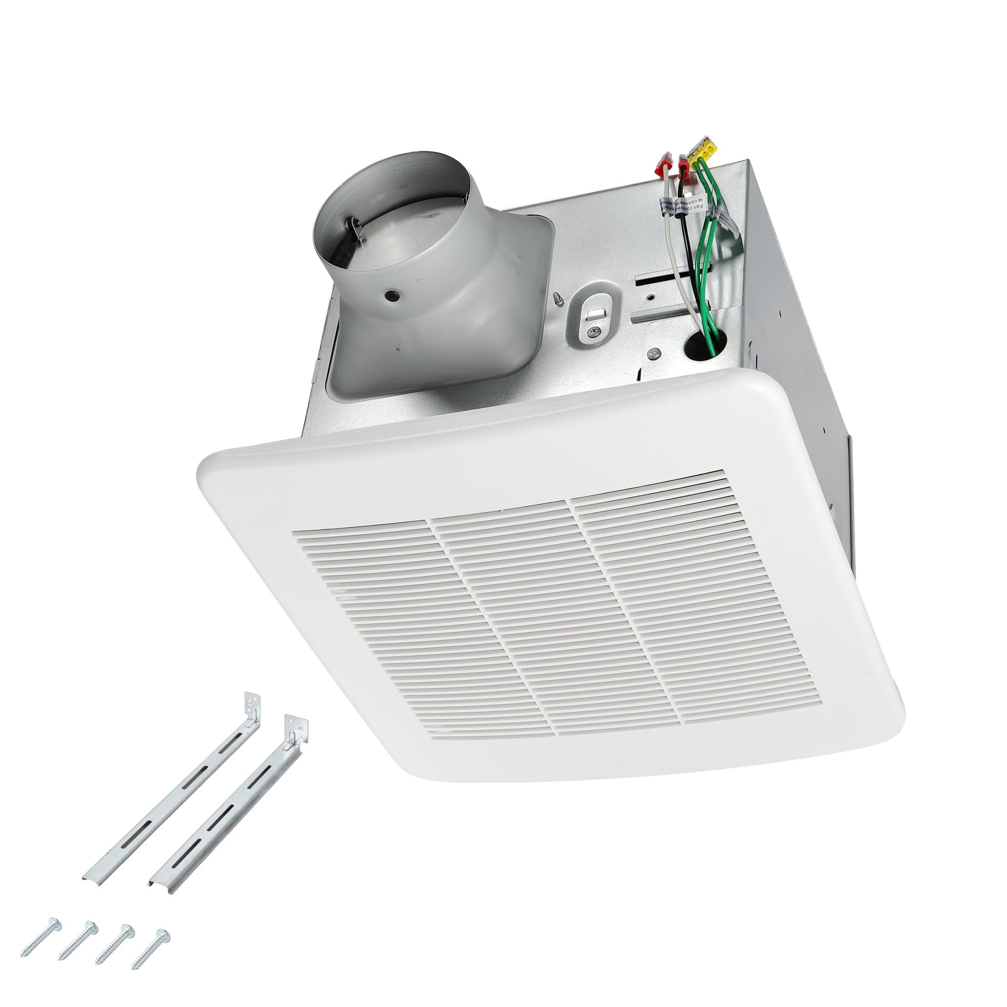 Amazon Basics AB-BV100 Air Ventilation Fan, Exhaust Fan, ENERGY STAR®, 110 CFM / 1.0 Sone, White