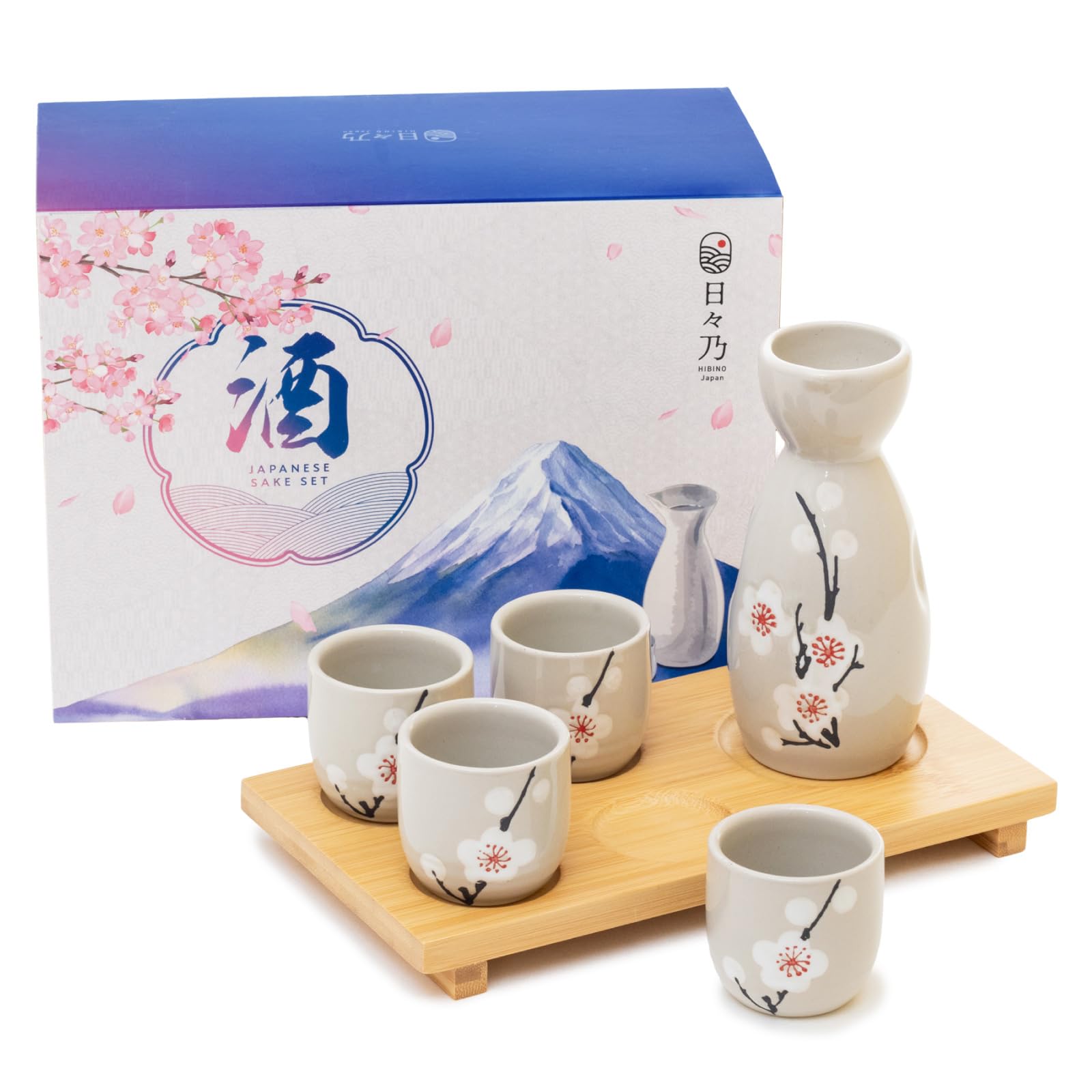 Amazon.com | HIBINO Japanese Sake Set - 1 Tokkuri Bottle (5 Oz