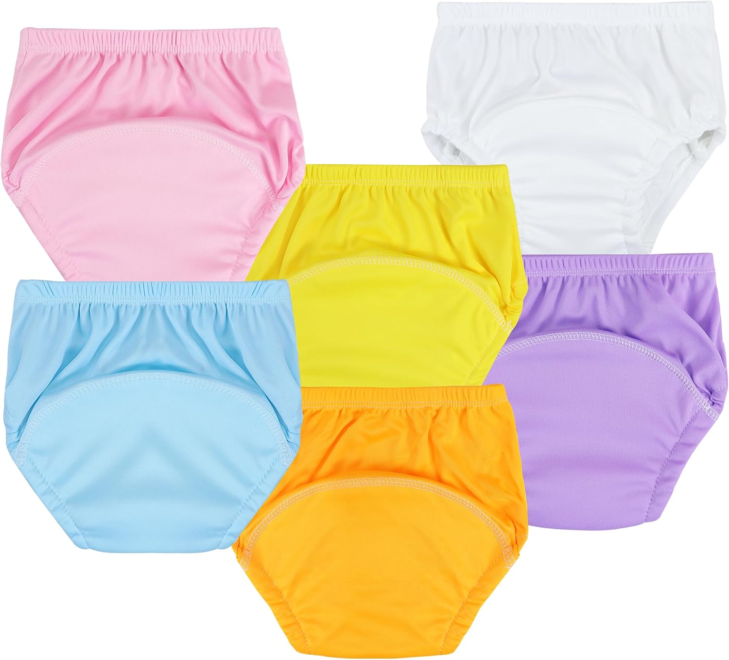 6Pcs Toddler Training Underwear Potty Absorbent Training Pants for Girls and Boys Multicolor