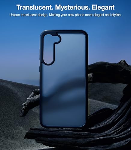 Miniatura 5 de TORRAS Funda a prueba de golpes para Samsung Galaxy S23, [probada contra caídas de grado militar] translúcida mate parte trasera dura y borde suave