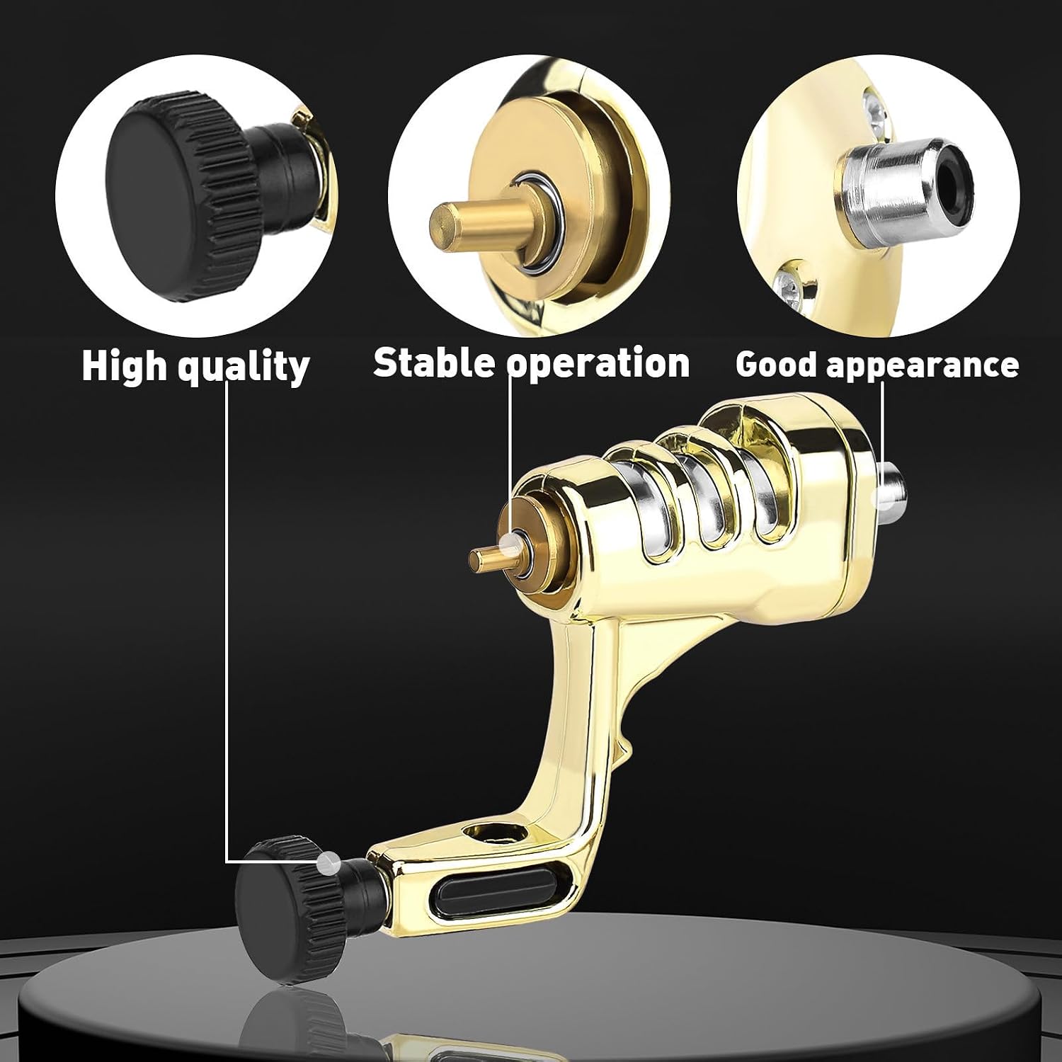 Motor Tattoo Machine, ATOMUS Rotary Tattoo Pen 3.5mm Stroke RCA Liner Fill for Artists Beginners