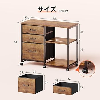 デスクワゴン サイドワゴン サイドキャビネット新品近い送料高騰でギリギリ最安値 山善 デスクワゴン 3段 キャスター付き 鍵付き 幅39 奥行50 高さ