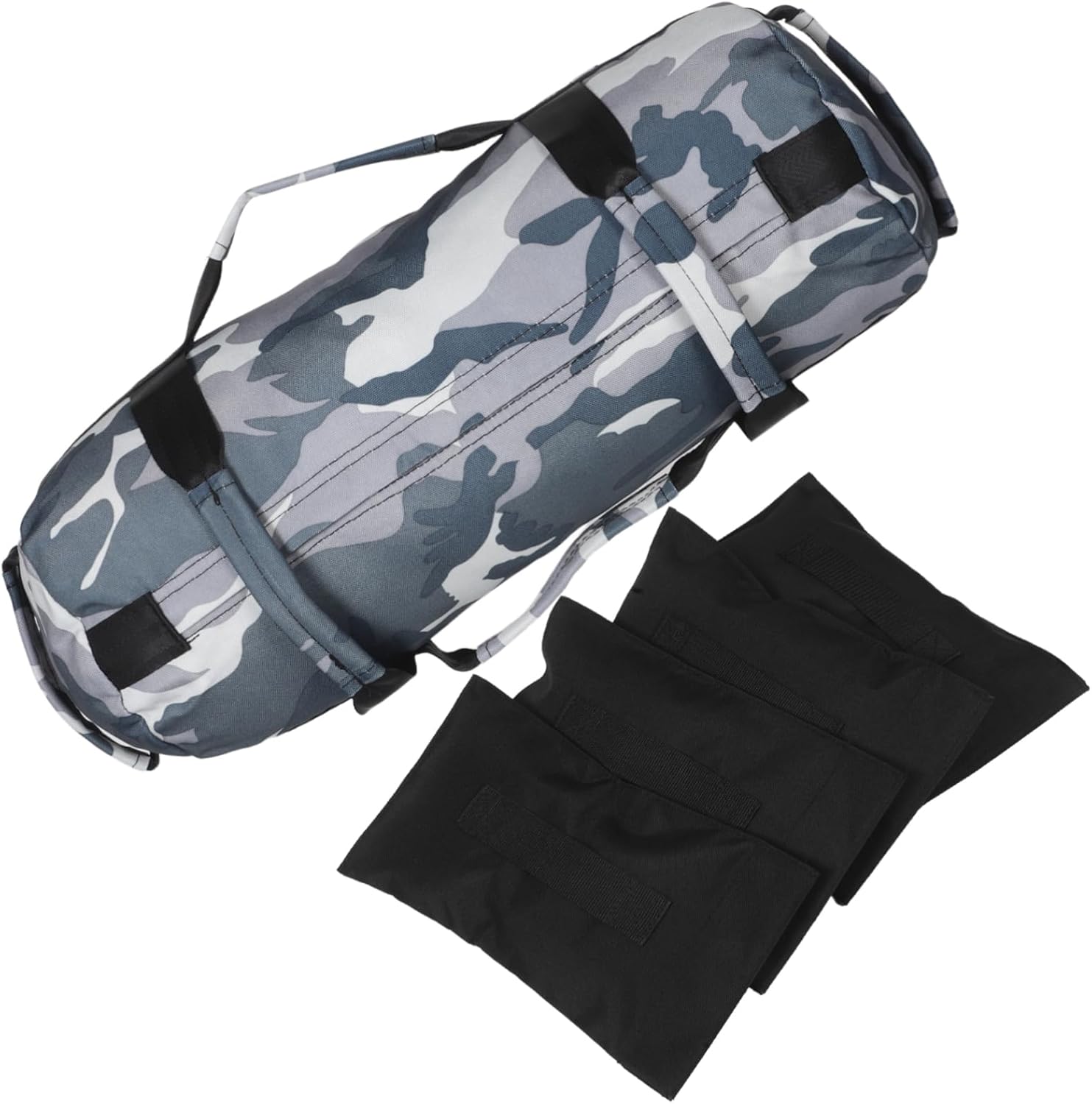 1 Set of Sandbag Weights for Exercise - Multi-Functional Camouflage Training Sandbag for Outdoor Indoor Workouts - for Strength Fitness Enthusiasts