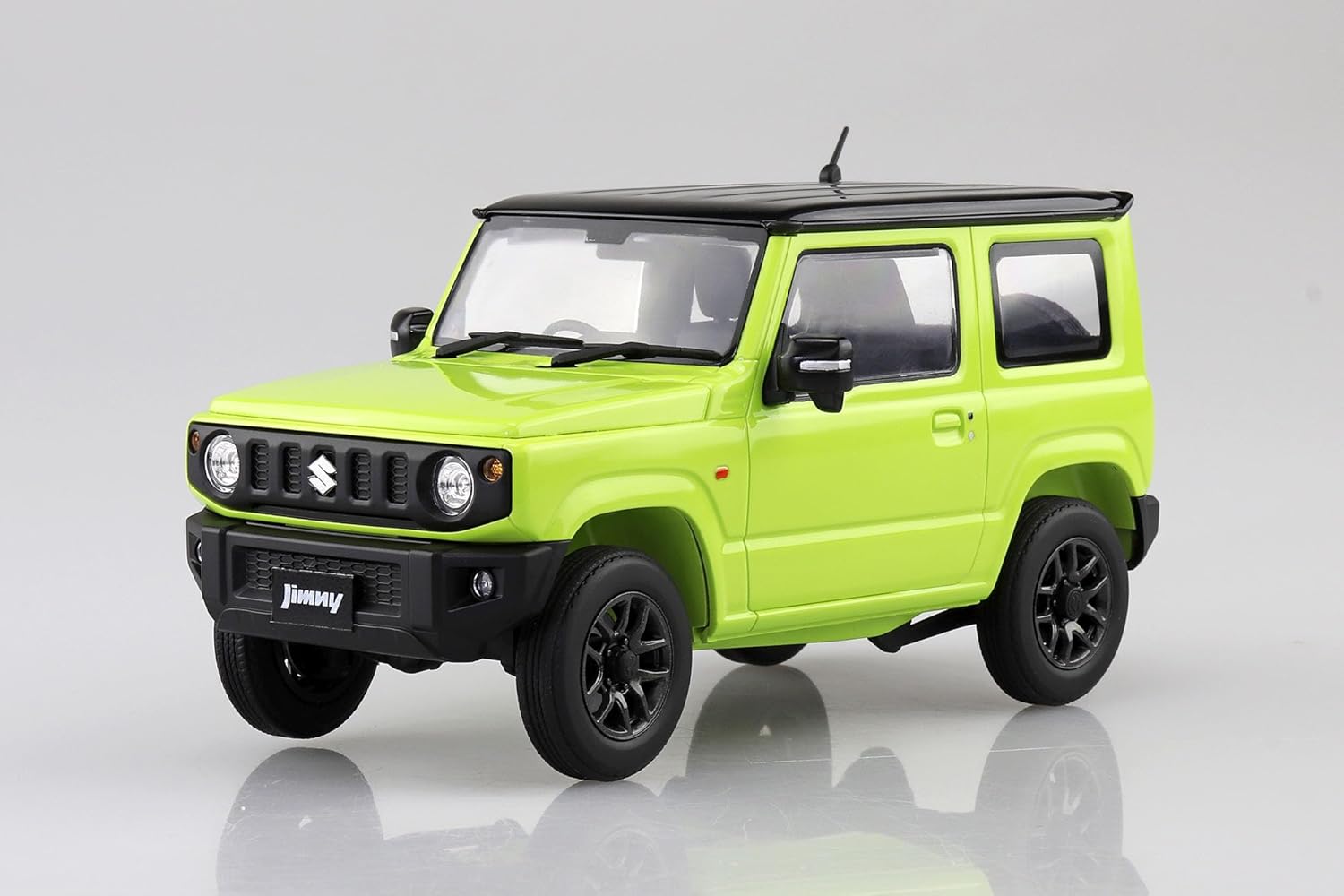 Aoshima JB64 Jimny 2018 Kinetic Yellow 1:24 Scale Model Kit