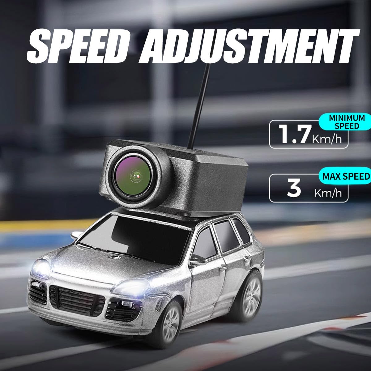 WL FPV Mini RC Car w skali 1/64, sterowany aplikacją, w pełni proporcjonalny pojazd rozpoznawczy RC z modułem WiFi i 3-biegowymi trybami (wersja RTR