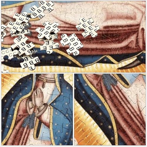 Miniatura 2 de Vintage Guadalupe Jigsaw Puzzle Creative Puzzles Letters On Back 500 Piece Puzzles for Adults Gifts for Mom Small Rompecabezas De Madera