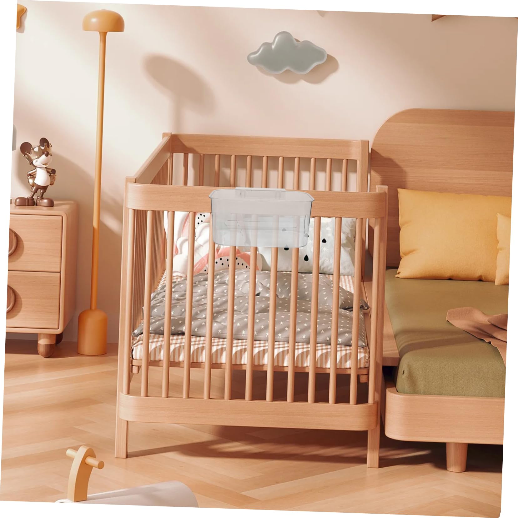 Organizzatore Sospeso per Dormitorio, Culla e Camera | Acrilico, Struttura Robusta Salvaspazio, Capienza Tasche per Accessori e Piccoli Oggetti