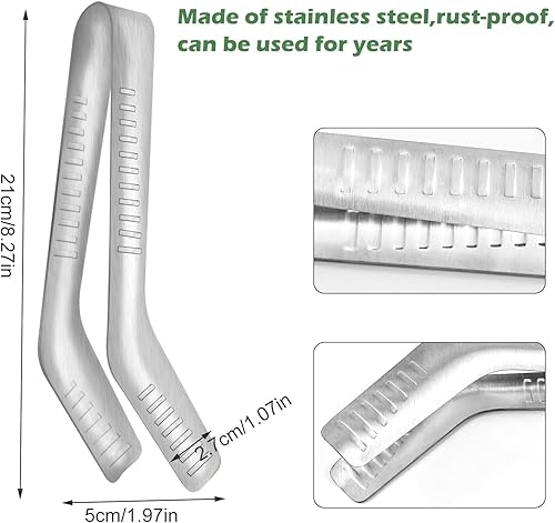 Miniatura 2 de 2 pinzas de trasplante de plántulas de acero inoxidable, pinzas para semillero, arrancadores de plántulas, herramienta de trasplante de plántulas,