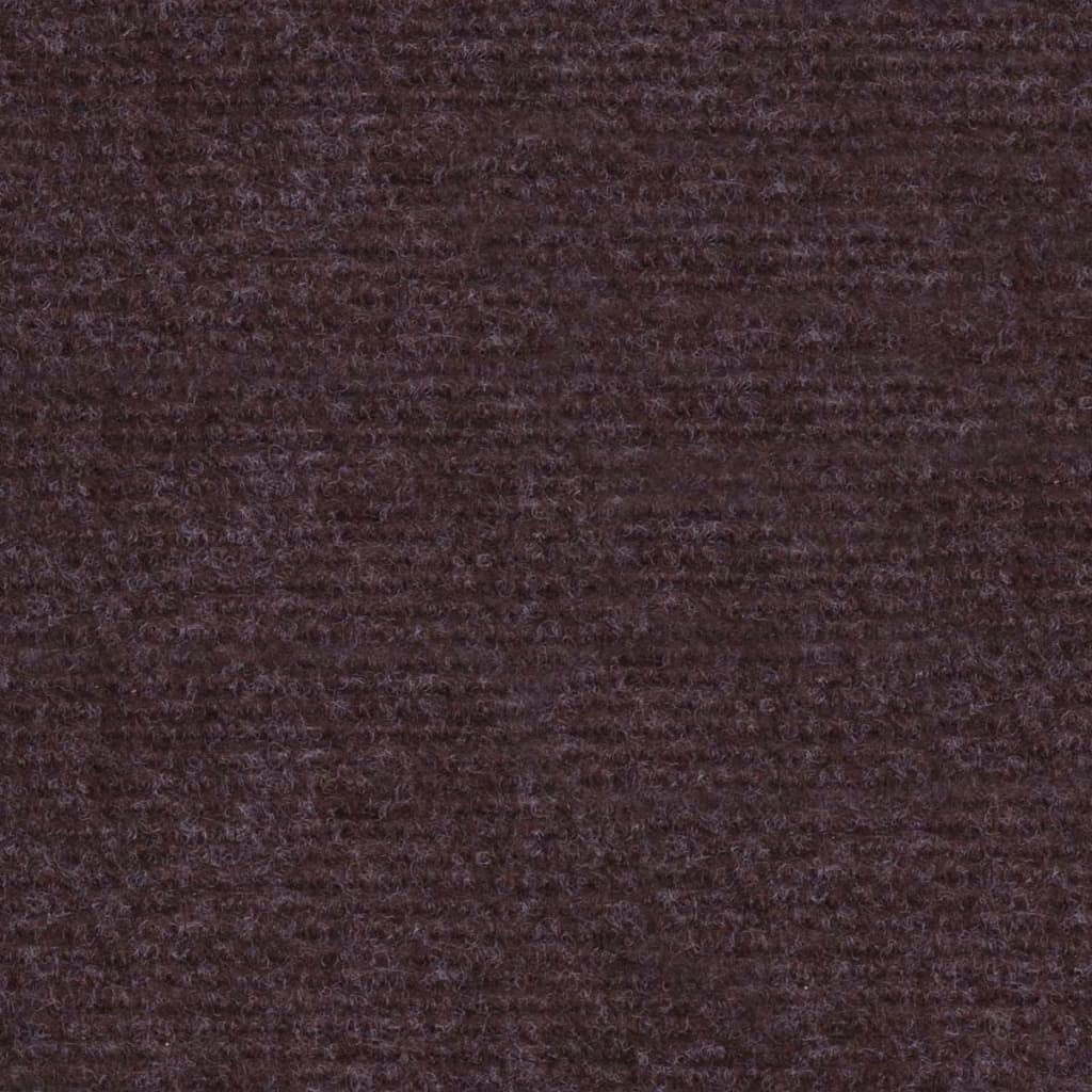 vidaXL Dywan w paski na wystawę, dywan, dywan, wesele, przedstawienie, urodziny, festiwal, trwały wielokrotnego użytku, 1,2 x 10 m, brązowy