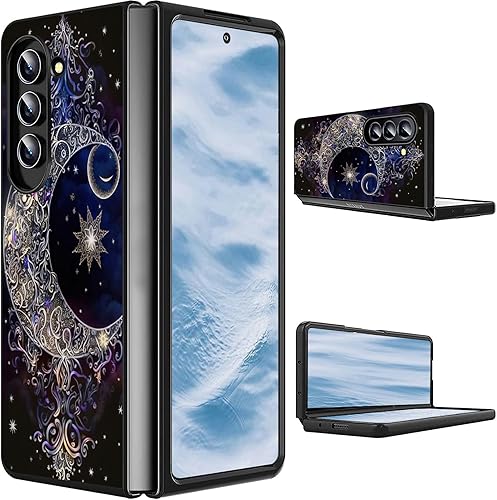 Vista 133 de Funda protectora para Samsung Galaxy Z Fold 5 2023 Slim Light Hard PC Shook Proof Funda protectora para Samsung Galaxy Z Fold 5 7.6 pulgadas - Flor