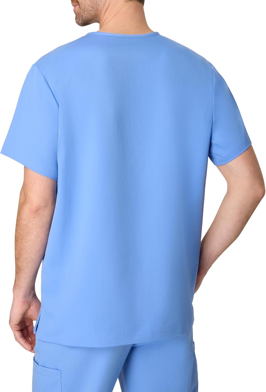 Hanes Mens Scrubs Healthcare Top, Scrub Shirt for Men, Moisture-Wicking & Odor Control, One Pocket - Image 2