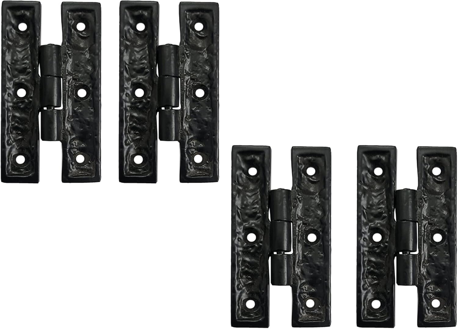 Adonai Hardware 3.3 Inch Tabeal Antique Cast Iron Rectangular Cabinet H Hinge (Supplied as 20 Pieces per Pack) - Oil Rubbed Bronze