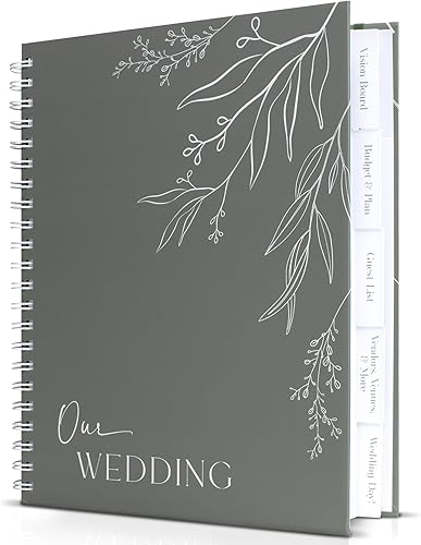 Hermoso libro y organizador minimalista para planificar bodas, mejora la emoción y hace que tu planificación de cuenta regresiva sea fácil, regalo
