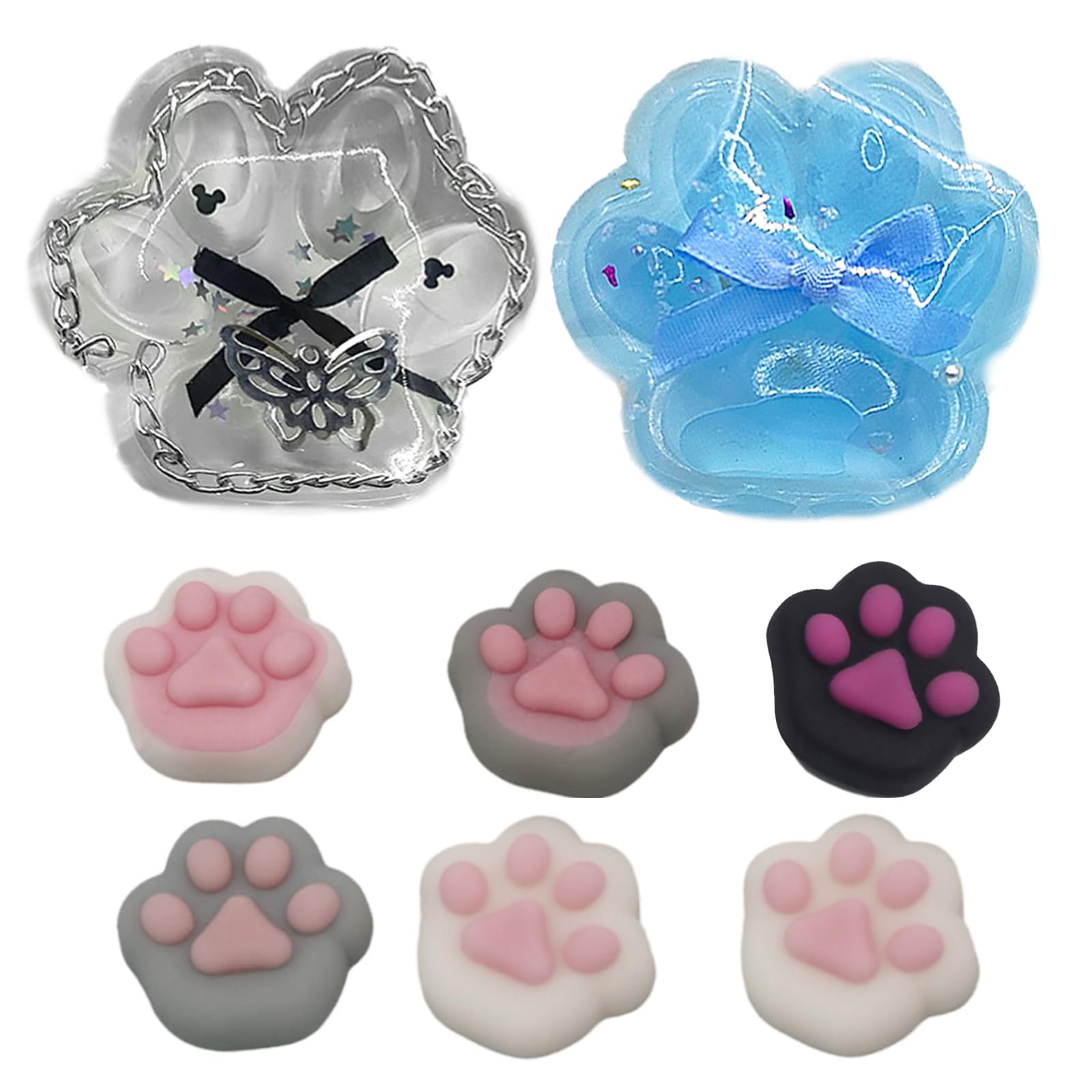 Jouet à Presser Déstressant Lot De 4 Yoyo Squishy Patte De Chat - Jouets Anti-Stress Mignons Pour Enfants Et Adultes Jouet Sensoriel Adulte
