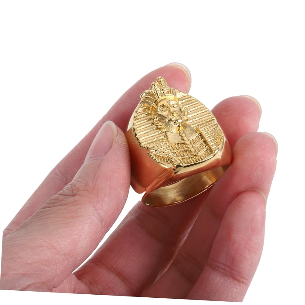 Amazon | [WOFASHPURET] エジプトのファラオの指輪 男性リングの