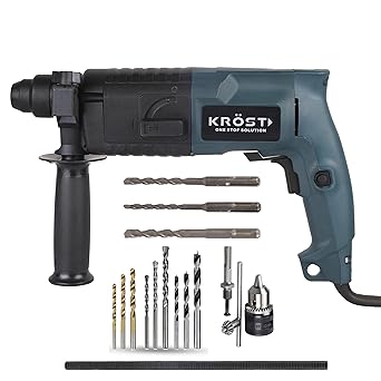 KROST 20mm Rotary Hammer Drill Machine Combo Kit With Drill Bit & Multi Tool.
