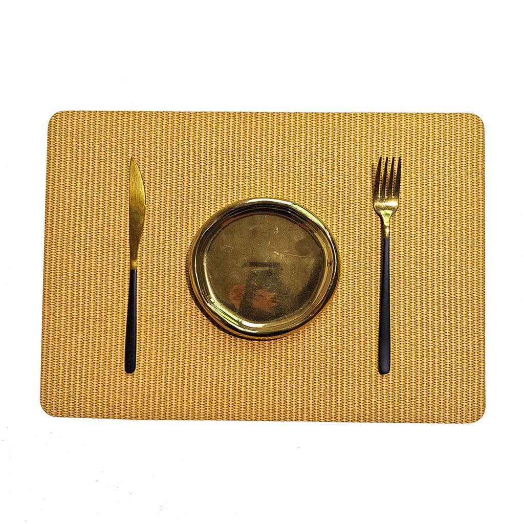 Leather Placemat Waterproof Restaurant Western Insulation Mat