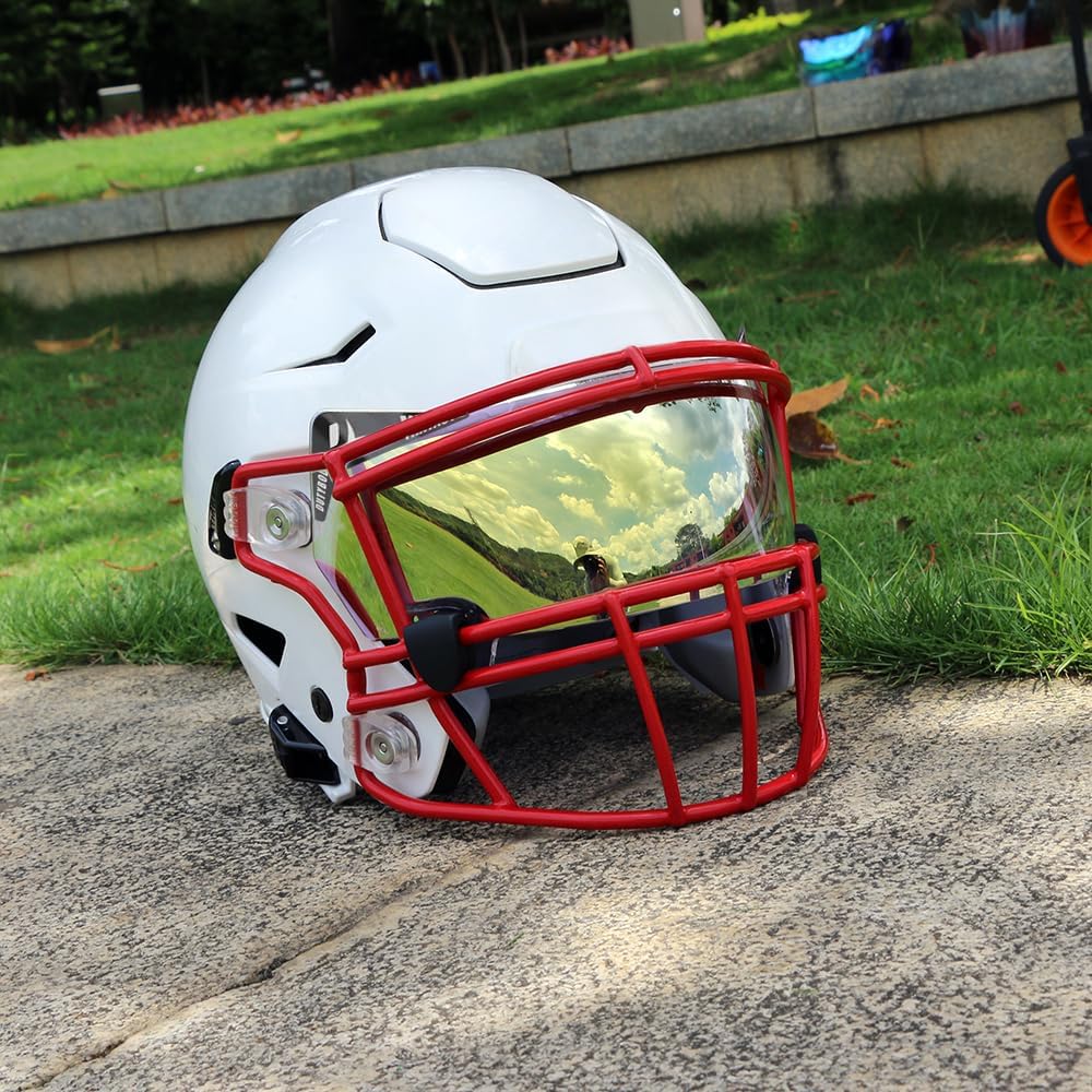 Football Helmet Visor Anti-Fog Scratch Resistant Used for Axiom Helmets for Youth & Adult