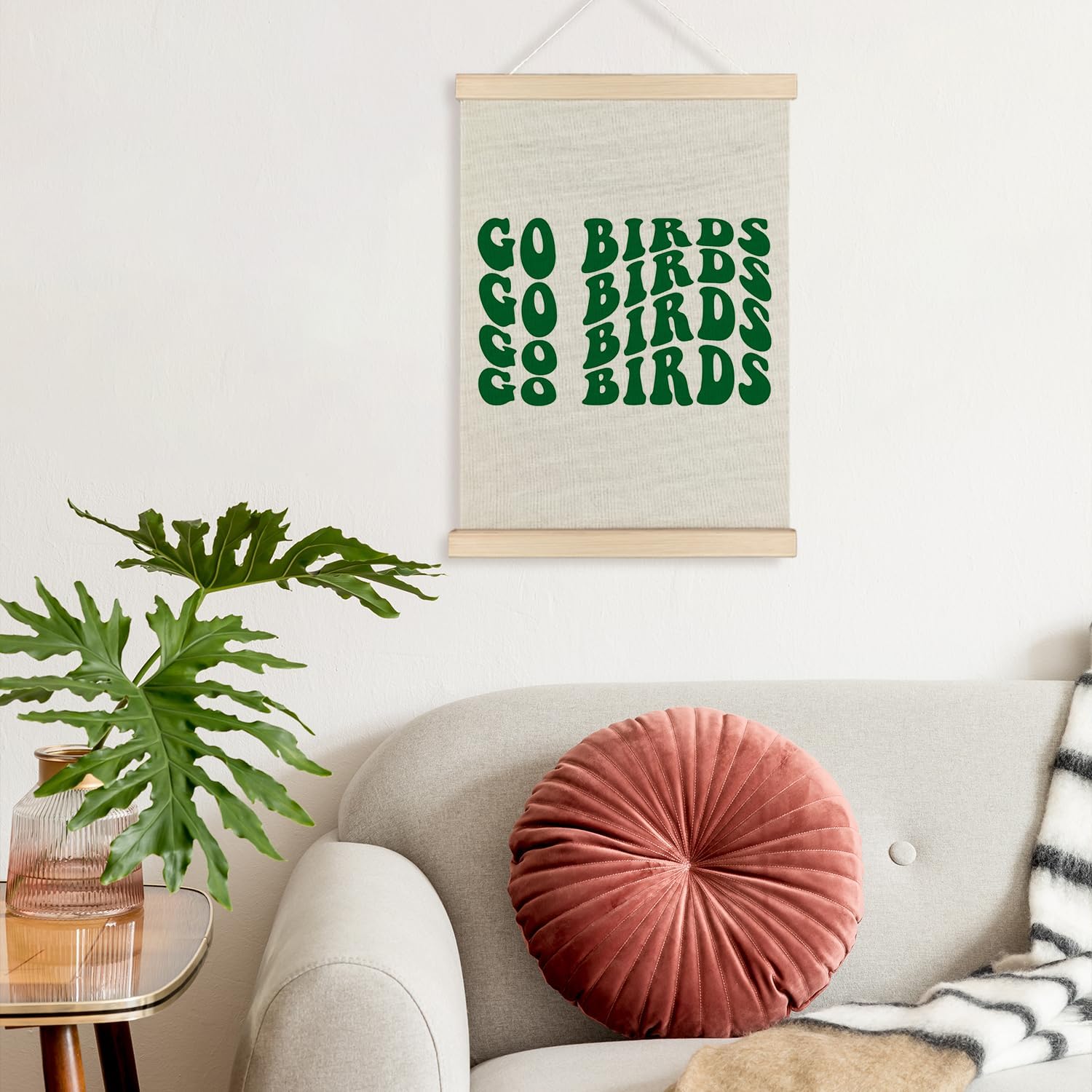 JOQUXI Go Birds Football Wall Art Decor, Football Decor for Boys Bedroom, Sports Fan Lovers Gifts Framed Artwork Poster Prints for Kids Boys Room Bedroom Playroom Man Cave Gym Sports Room, 12x16 Inch - Image 2