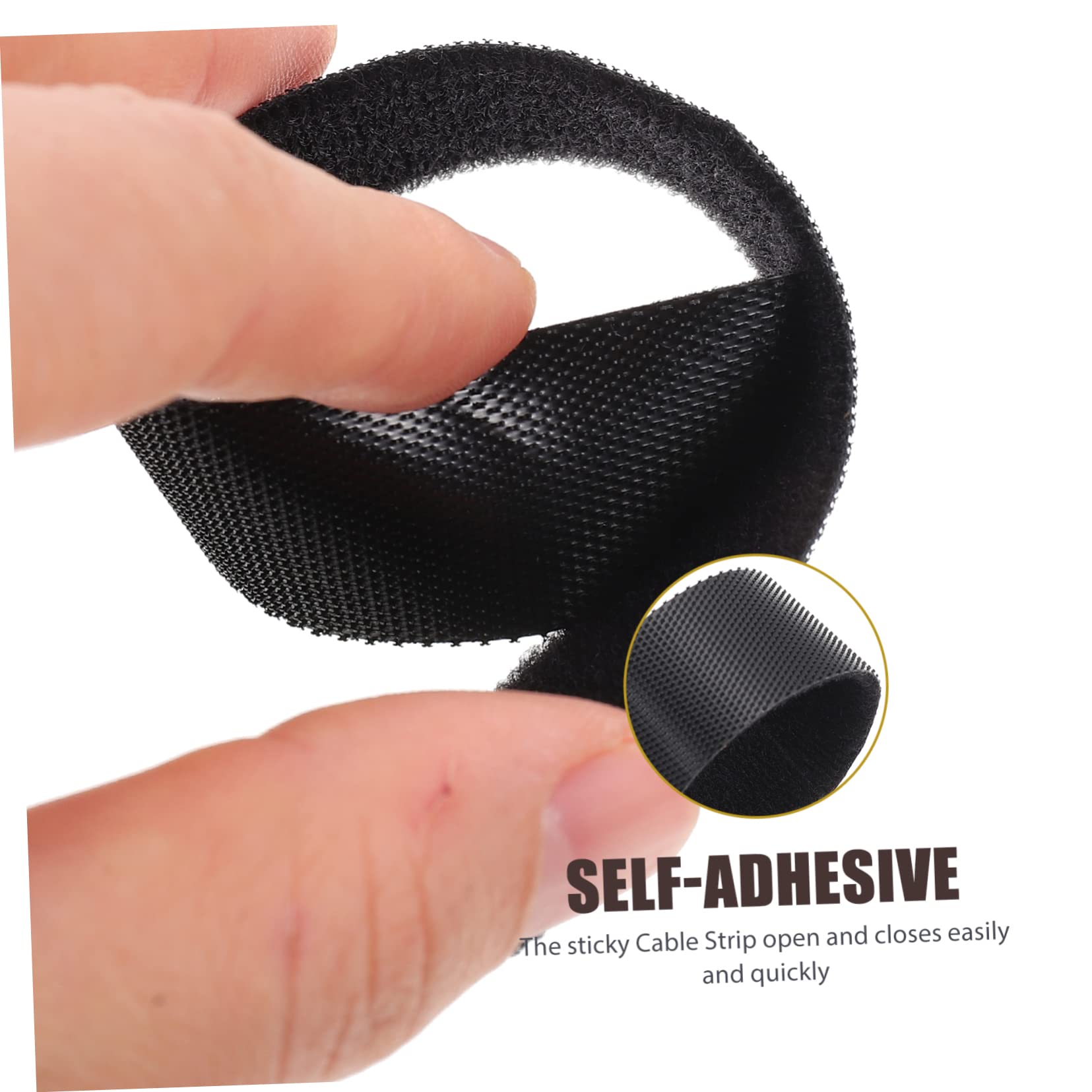 NUOBESTY 3 Rollen Wiederverwendbares Befestigungsband Aus Nylon Doppelseitiges Klebeband Befestigungsband Kabelbinder Stk Klebriger Stock Mischung Aus Nylon Und Polyester