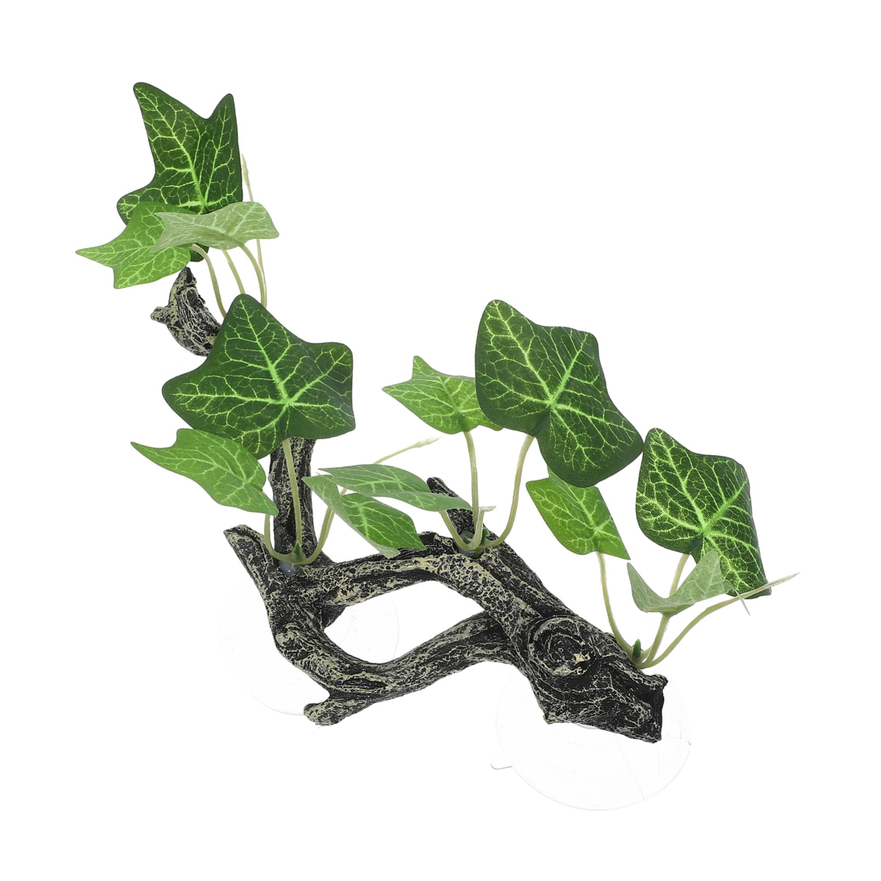 BESPORTBLE Realistic Faux Plant Decor for Reptile Terrarium Lifelike Resin Plant for Bearded Dragons Snakes Geckos Climbing and Resting Spot for Amphibian Habitat Sturdy Low