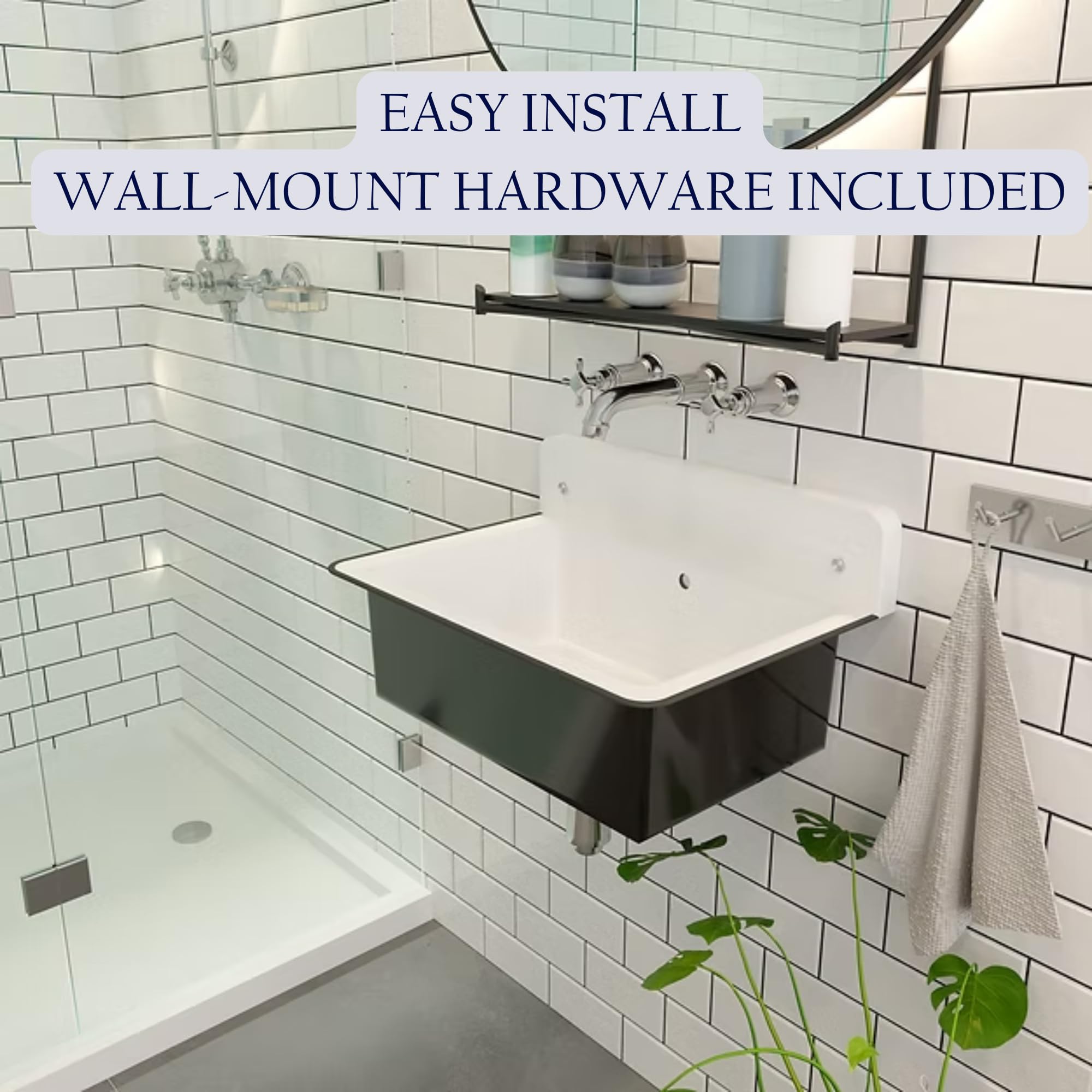 Nantucket Sinks Wall Mount Sink – 19.5